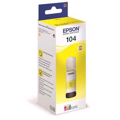 Beschreibung der Epson T104 Yellow EcoTank Tintenflasche