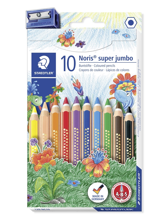 Staedtler Farbstift Noris Club Super Jumbo Sortiment (10)