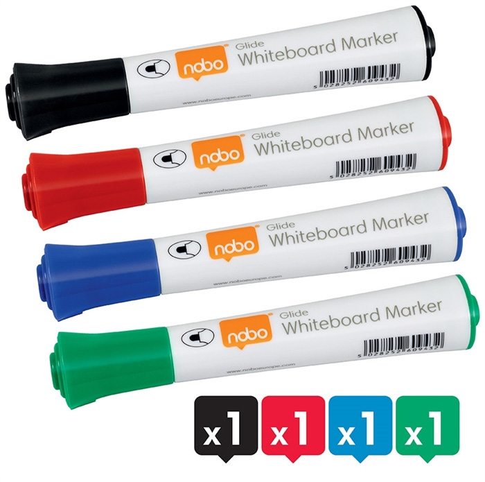 Nobo WB Marker Glide rund 3mm Sorte (4)