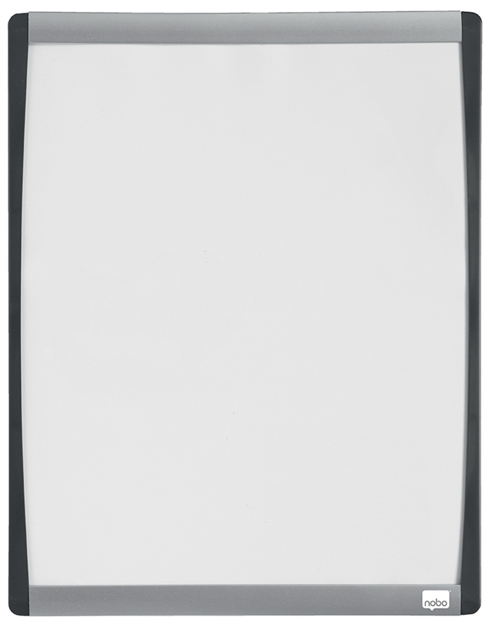 Nobo WB-Tafel mit gewölbtem Rahmen, weiß, 33,5x28cm