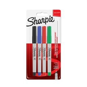 Sharpie Marker Ultra Fein 0,3mm - 4 Stück