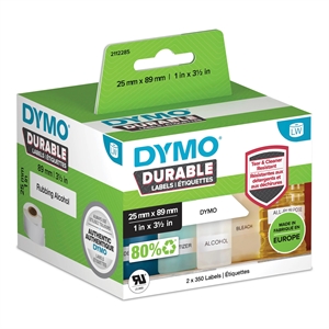 Dymo LabelWriter Haltbare Etiketten 25 x 89 mm. Rolle mit 700 Etiketten Stk.