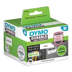 Dymo LabelWriter Durable Mehrzwecketikett 57 mm x 32 mm Stück.