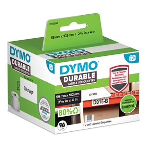 Dymo LabelWriter strapazierfähiges Versandetikett 59 mm x 102 mm Stück.
