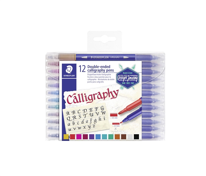 Staedtler Kalligrafiepen Duo 2,0+3,5 sortiert (12)