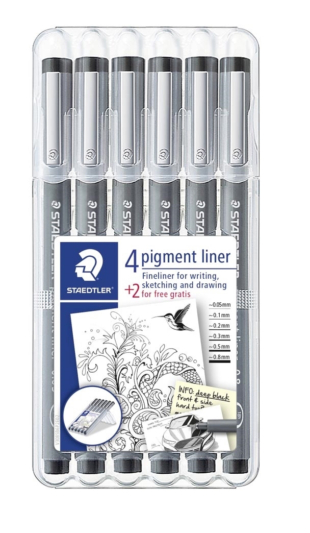 Staedtler Fineiner Pigment Liner, Sortierung (6)