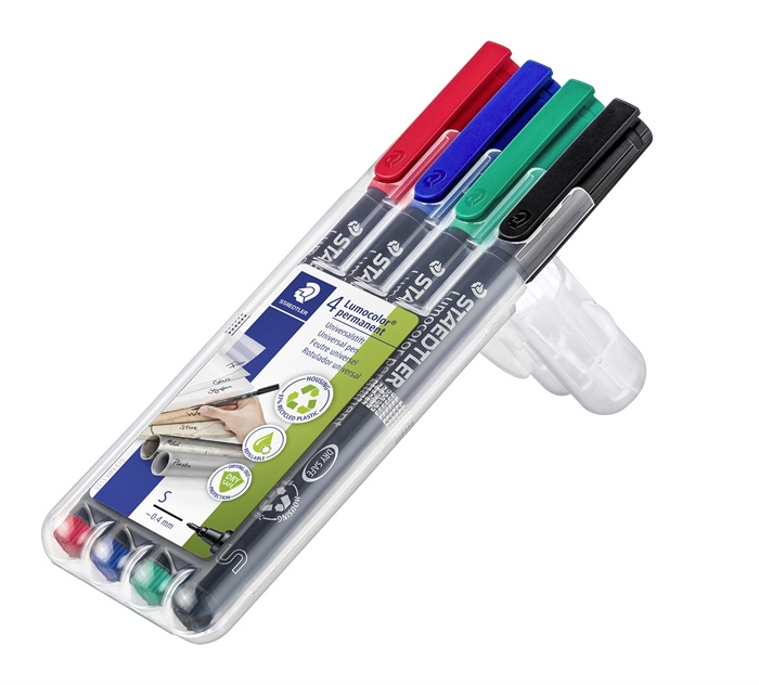 Staedtler Marker Lumocolor Perm 0,4mm 4er Pack