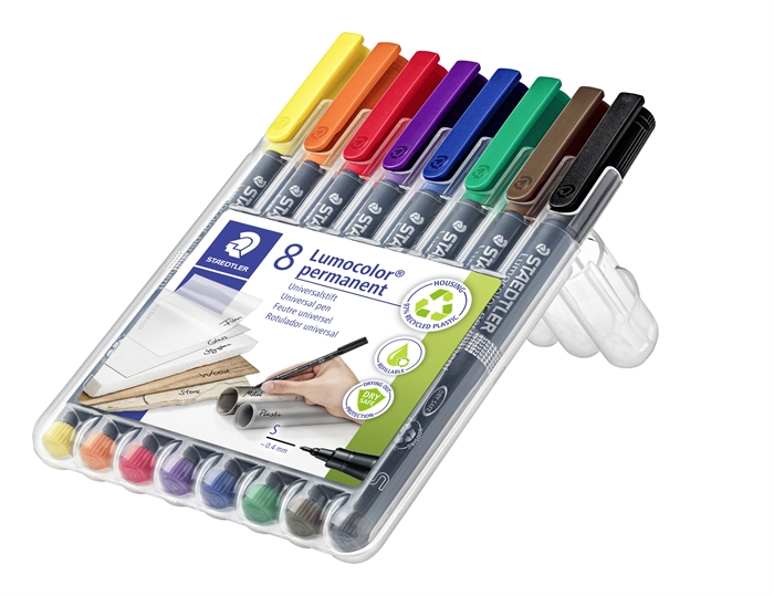 Staedtler Marker Lumocolor Perm 0,4mm assortiert (8)