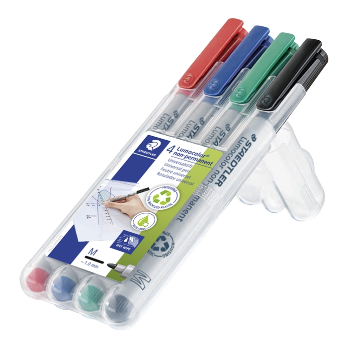 Staedtler Marker Lumocolor Non-P 1,0 mm Set (4)