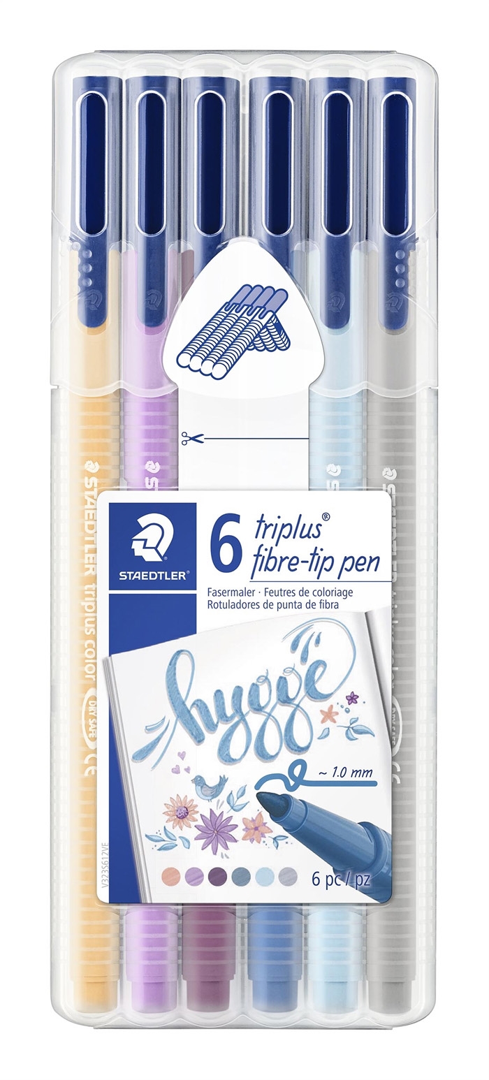 Staedtler Fiberpen Triplus Color 1,0mm Hygge ass (6)