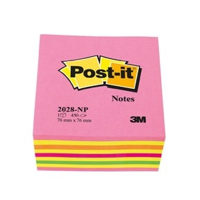 3M Post-it Notizen 76 x 76 mm, Würfel, Lollipop Pink