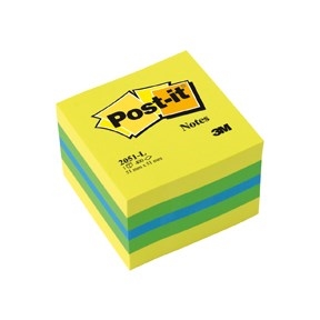 3M Post-it Notes 51 x 51 mm, Mini Cube-Block Lemon