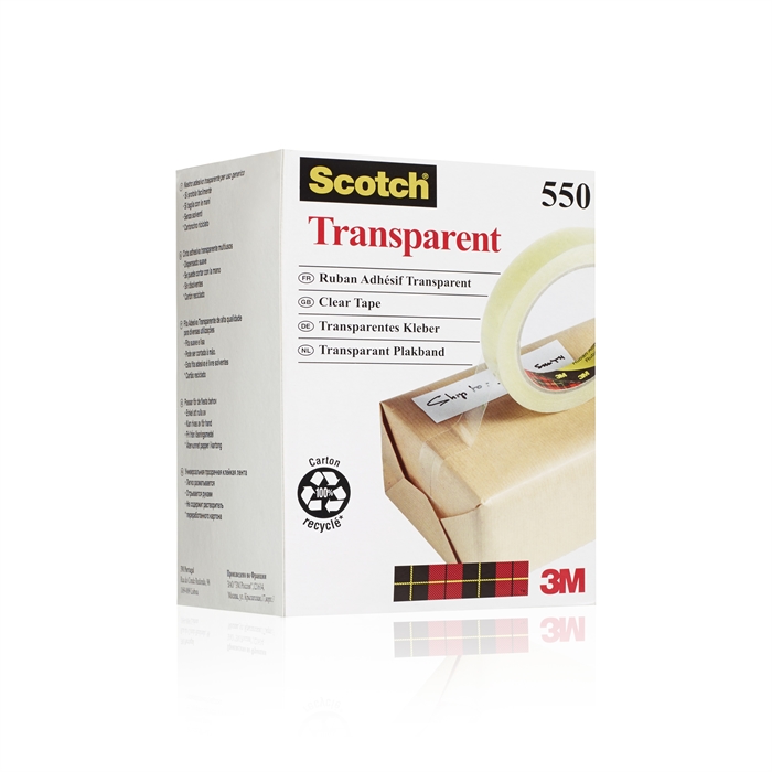 3M Klebeband Scotch 550 19mmx66m transparent