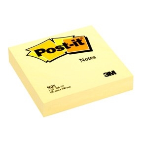 3M Post-It Haftnotizen 100 x 100 mm, gelb