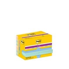 3M Post-it Haftnotizen superhaftend Soulful 47,6 x 47,6 mm - 90 Blatt - 12er Pack.