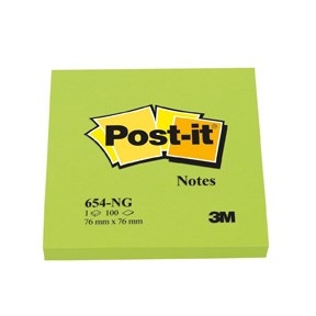 3M Post-it Notizen 76 x 76 mm, neon grün