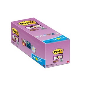 3M Post-it Notizen super haftend 76 x 76 mm, gelb - 16er Pack