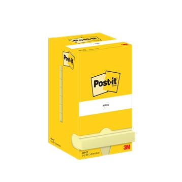 3M Post-it Haftnotizen 76 x 76 mm, gelb - 12er Packung