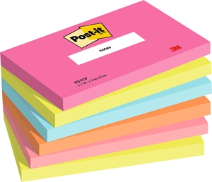 3M Post-it Poptimistic 76 x 127 mm, 100 Blatt - 6er Packung