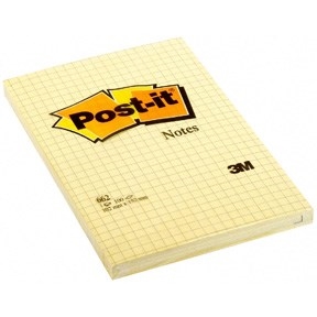 3M Post-it Haftnotizen 102 x 152 mm, quadratisch, gelb - 6er Pack