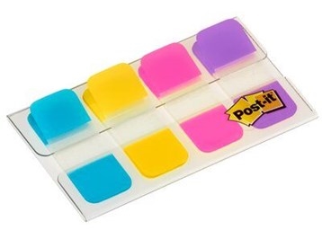 3M Post-it Registerkarten 16 x 38 mm, starke Farben.