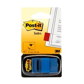 3M Post-it Indexfaner 25,4 x 43,2 mm, blau