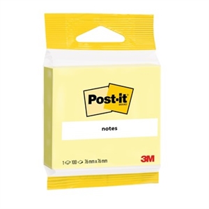 3M Post-it Kanariengelb 76 x 76 mm, 100 Blatt