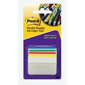 3M Post-it Index Registerkarten 50,8 x 38,1 Strong "Biege" verschiedene Farben - 4er Pack