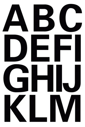 HERMA Buchstabenetiketten A-Z 25 mm schwarz Stück.