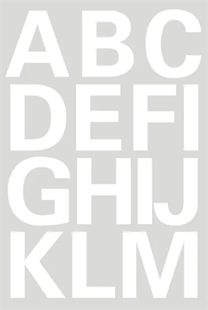 HERMA Buchstabenetiketten A-Z 25 mm weiß Stück