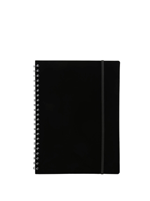 Büngers Notizbuch A5 aus Kunststoff mit schwarzer Spiralbindung
