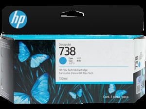 HP 738 130-ml Cyan DesignJet Tintenpatrone