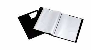 Esselte Displaybuch mitharten Einband A4, 24 Taschen, schwarz.