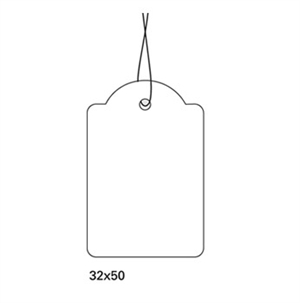 HERMA Etikettanhänger mit Schnur 32 x 50 mm, 1000 Stück.