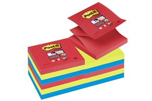 3M Post-it Z-Notes 76 x 76 mm, Super Sticky Jewel Pop - 6er Pack+-