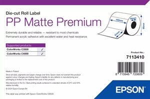 Epson PP Matte Label Premium, Gestanzte Etiketten, 102 x 51 mm (535 Etiketten)