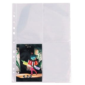 Esselte Fototasche 80my PP transparent 10x15 A4 (10)