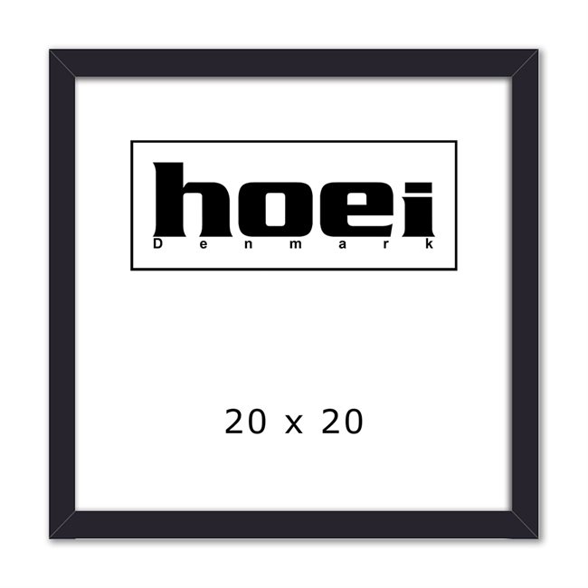 Sort Holzrahmen für Fotos und Poster 20 x 20 cm