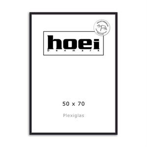 Sort Holzrahmen für Fotos und Poster 50 x 70 - PLEXI cm