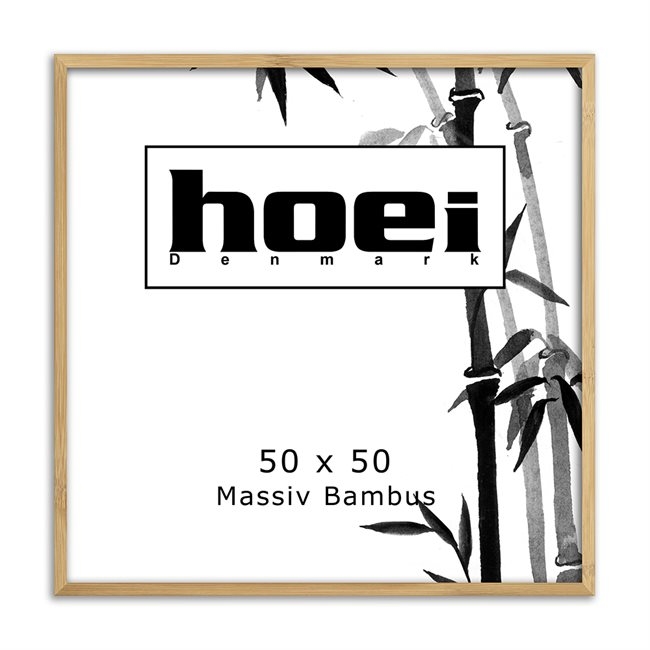 Bambus-Holzrahmen für Fotos und Poster 50 x 50 cm