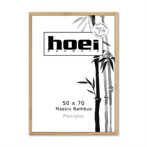 Bambus Holzrahmen für Fotos und Poster 50 x 70 PLEXI cm