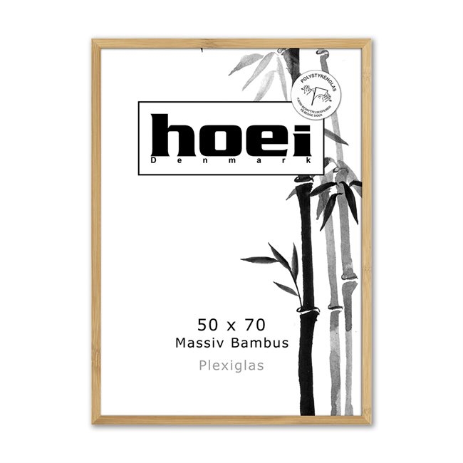 Bambus Holzrahmen für Fotos und Poster 50 x 70 PLEXI cm