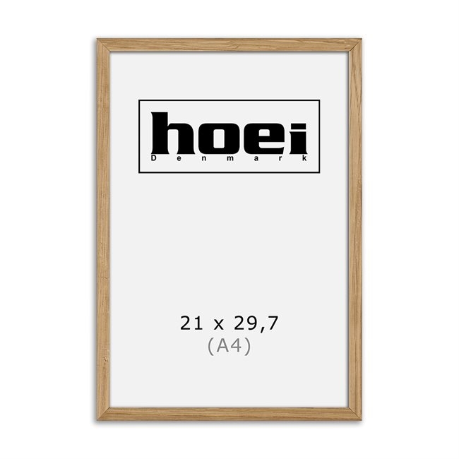 Massiver Eichenholzrahmen für Fotos und Poster, 21 x 29,7 cm (A4)