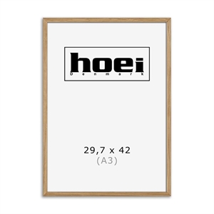 Massiver Eichenholzrahmen für Fotos und Poster ist 29,7 x 42 cm (A3)