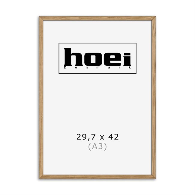 Massiver Eichenholzrahmen für Fotos und Poster ist 29,7 x 42 cm (A3)