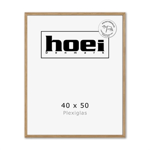 Massiver Eichenholzrahmen für Fotos und Poster 40 x 50 PLEXI cm