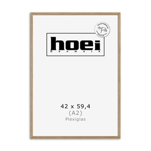 Massiver Eichenholzrahmen für Fotos und Poster 42 x 59,4 - A2 PLEXI cm