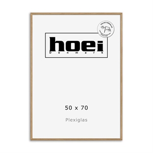 Massiver Eichenholzrahmen für Fotos und Poster 50 x 70 PLEXI cm