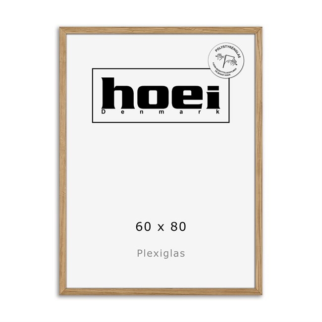 Massiver Eichenholzrahmen für Foto und Poster 60 x 80 PLEXI cm