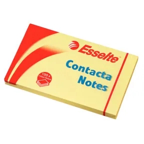 Esselte Contacta Notizen 75 x 125 mm, gelb